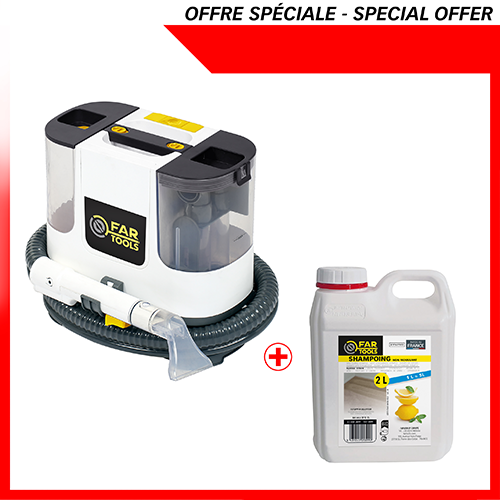 Kit nettoyeur détacheur SN 500 + 1 shampoing 2L citron