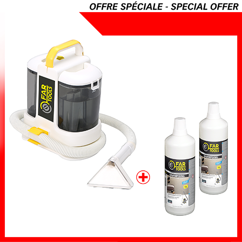 Kit nettoyeur détacheur ND 400 + 2 shampoings citron 1L