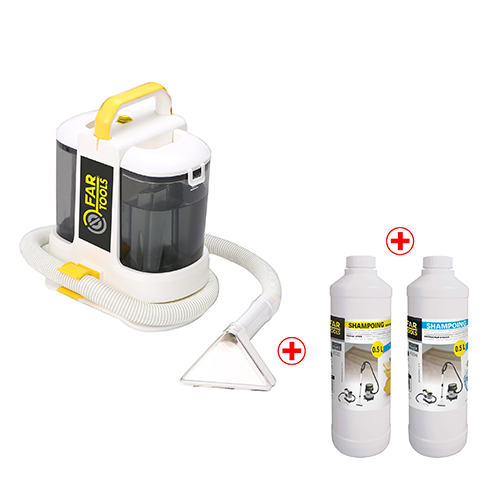 Kit nettoyeur détacheur ND 400 + 2 shampoings citron 1L