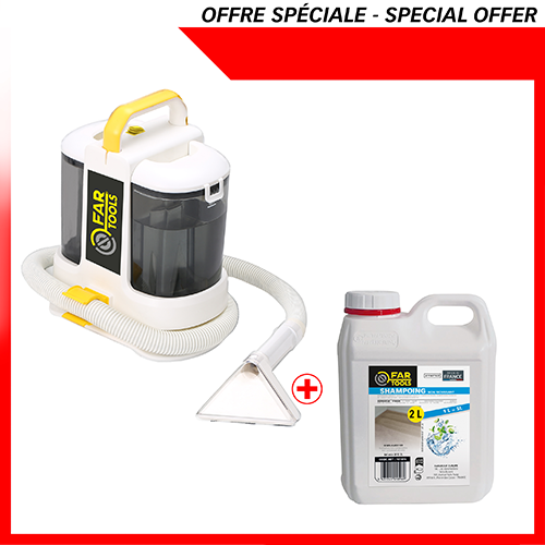 Kit nettoyeur détacheur ND 400 + 2 shampoings citron 1L