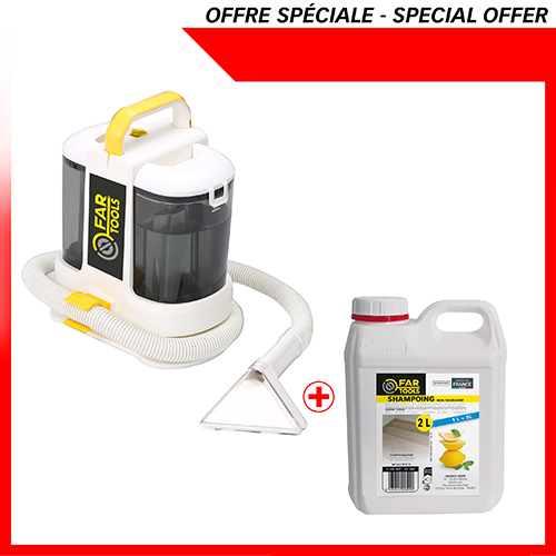Kit nettoyeur détacheur ND 400 + 2 shampoings citron 1L