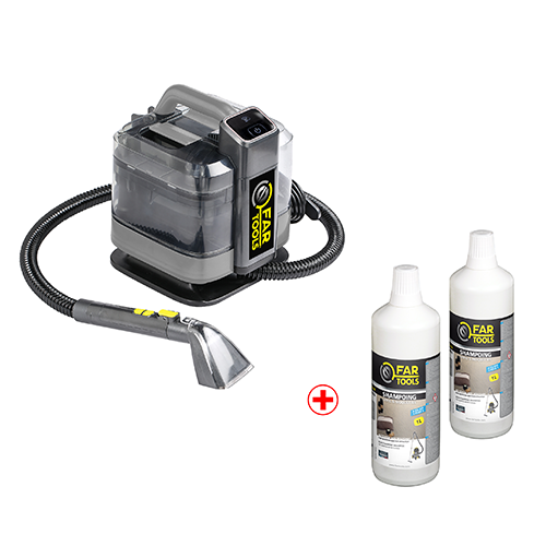 Kit nettoyeur détacheur DNV 1600 + 2 shampoings citron 1L