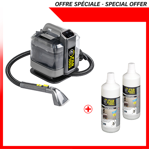 Kit nettoyeur détacheur DNV 1600 + 2 shampoings citron 1L