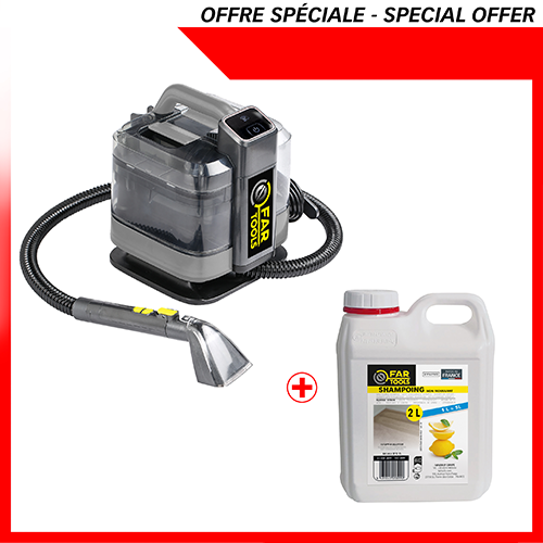 Kit nettoyeur détacheur DNV 1600 + 1 shampoing 2L citron