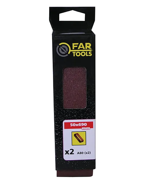 2 Bandes abrasives A80 50x690 mm