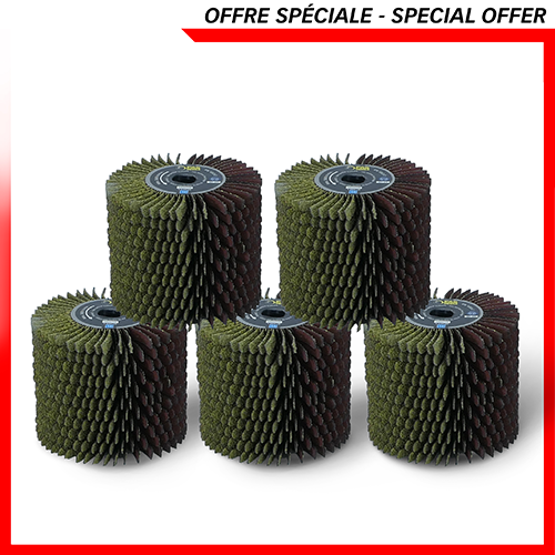 5 strip brushes, 36 grit