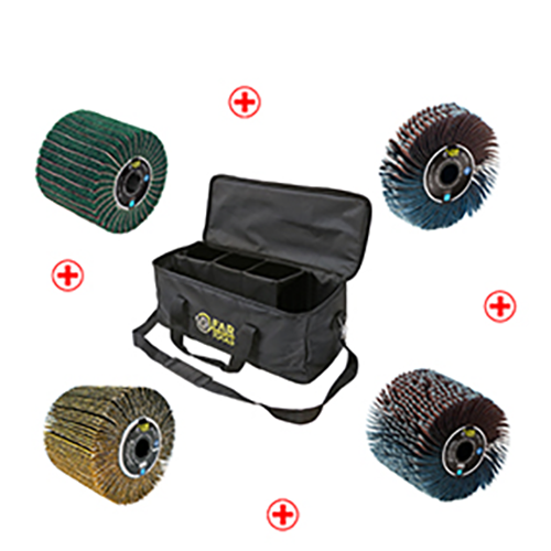 Sac + 3 brosses + 1 brosse fine