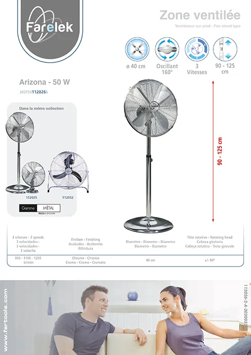 Ventilateur sur pied