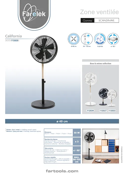 Ventilateur sur pied