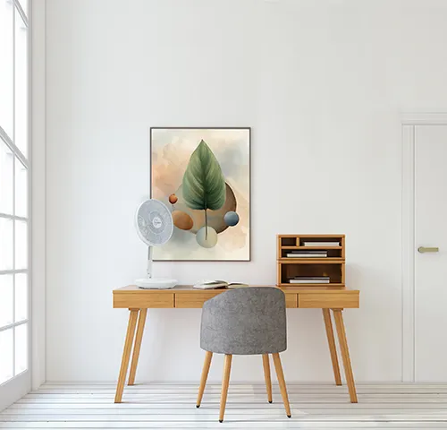 Ventilateur sur pied pliable compact télescopique