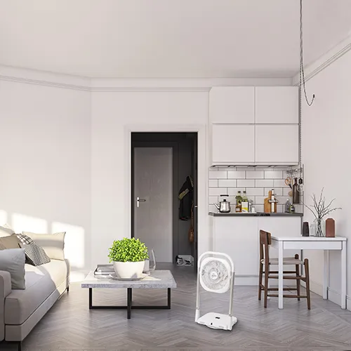 Ventilateur télescopique pliable extra-plat 