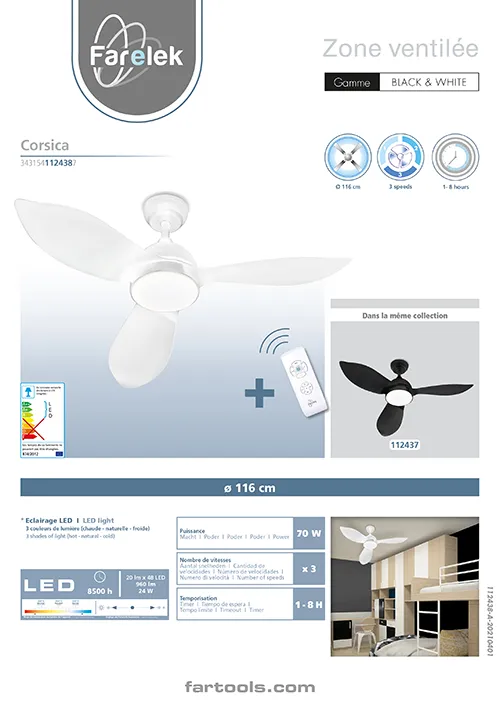 Ventilateur de plafond