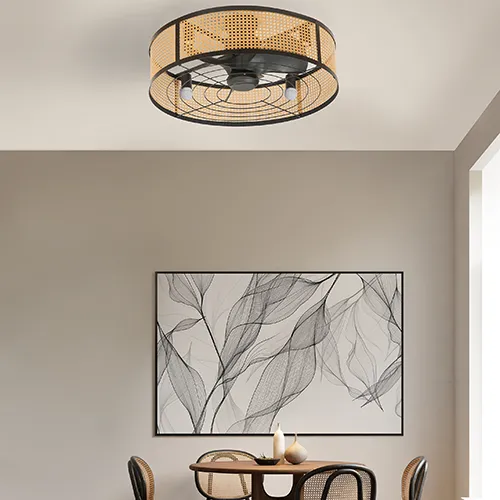 Ventilateur de plafond avec éclairage ø 76 cm