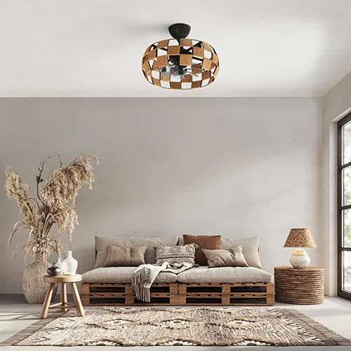Ventilateur de plafond avec éclairage ø 50 cm