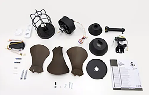 Ventilateur de plafond avec éclairage ø 48 cm