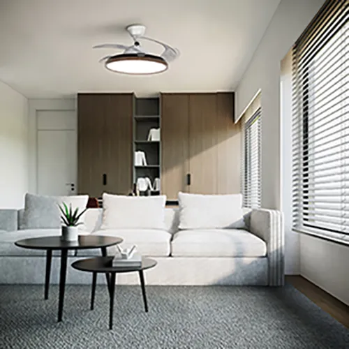 Ventilateur de plafond avec éclairage LED ø 122 cm