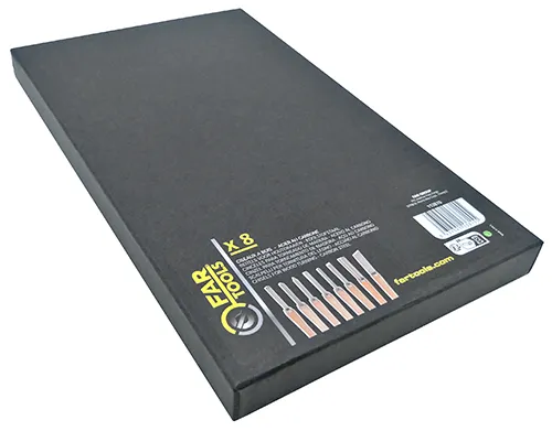 Jeu de 8 ciseaux à bois