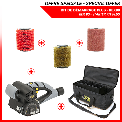 REX80 + sac de transport + 3 brosses