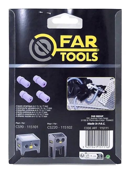 Set de 4 buses céramique ø 4/5/6/7 mm