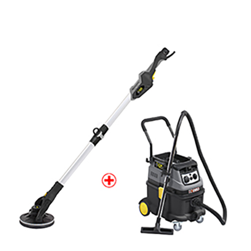 Kit ponceuse plâtre + aspirateur classe M