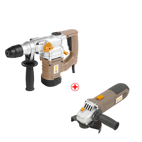 Kit marteau perforateur + meuleuse d'angle