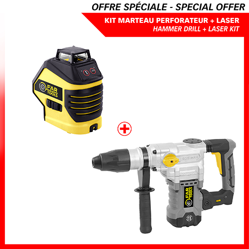 Hammer drill + laser kit