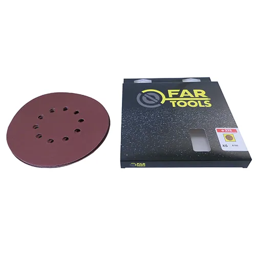 6 Papiers abrasifs A180 ø225 mm 