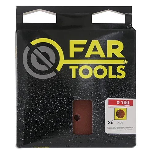 6 Papiers abrasifs A120 ø180 mm 