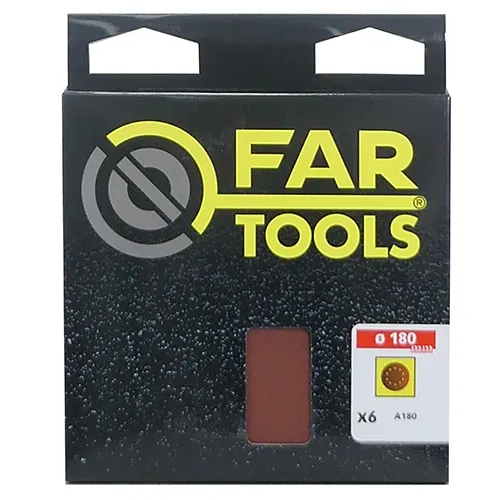 6 Papiers abrasifs A180 ø180 mm 
