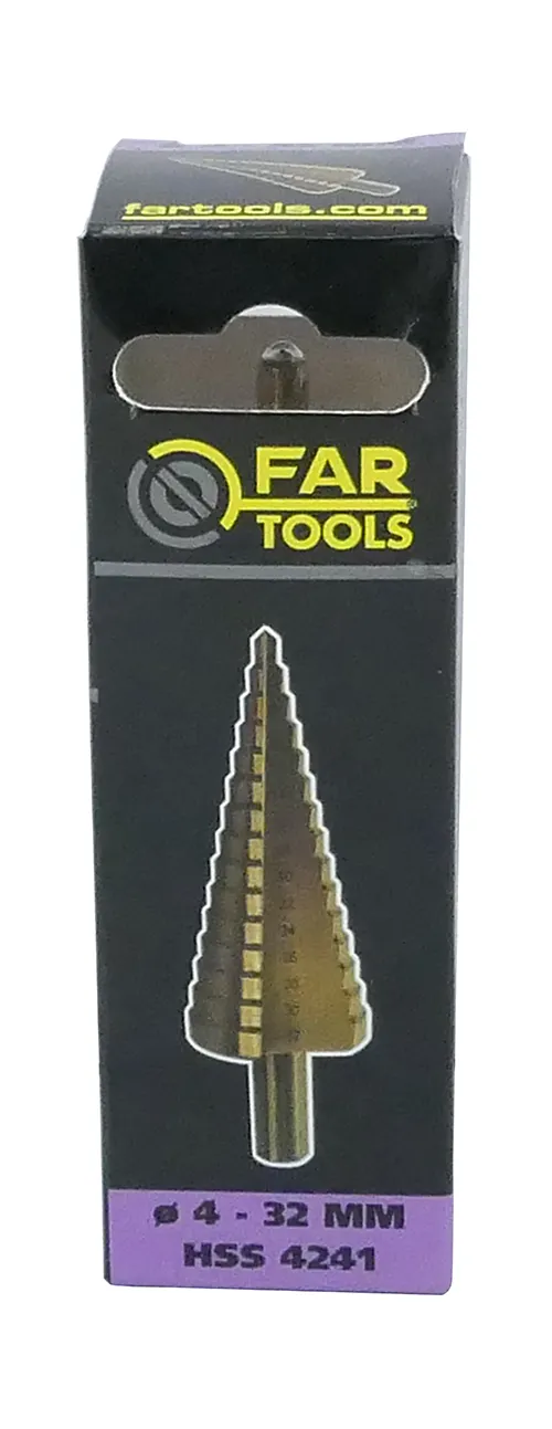 Foret conique étagé HSS ø4-32 mm