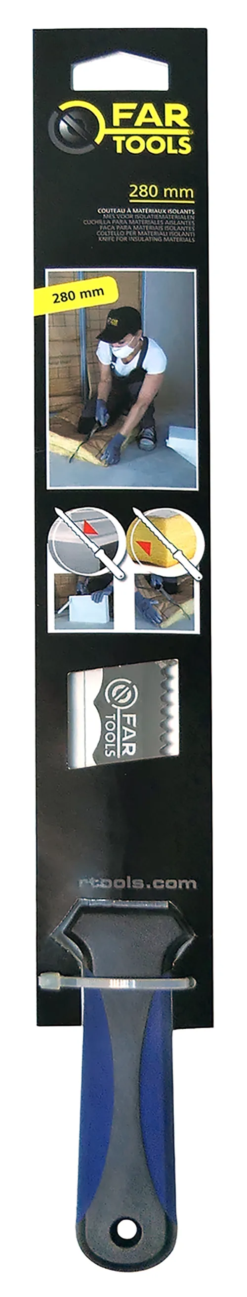 Knife for insulating materials