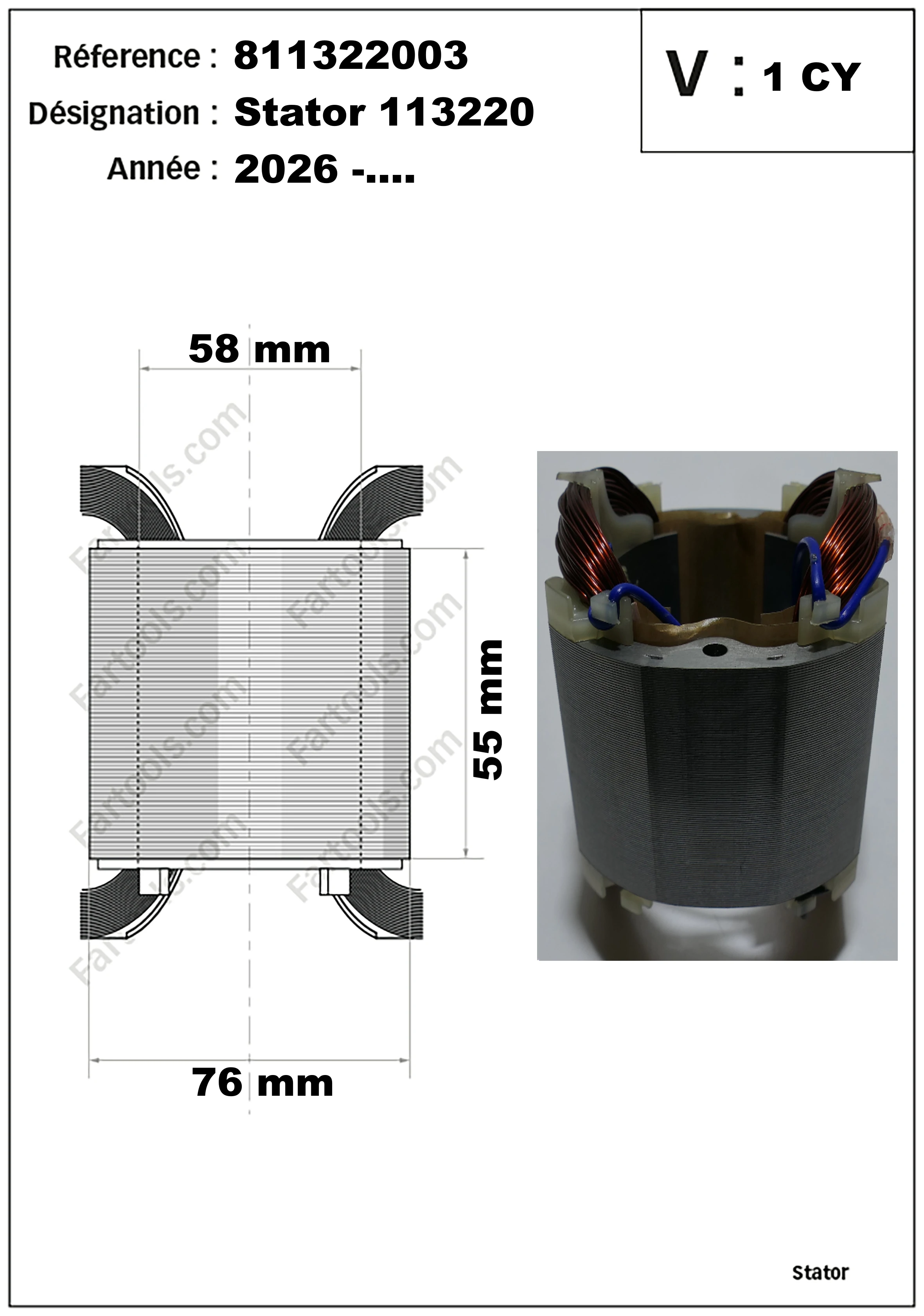 811322003 - STATOR