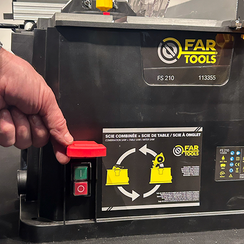 Scie de table réversible scie à onglet - 2 en 1
